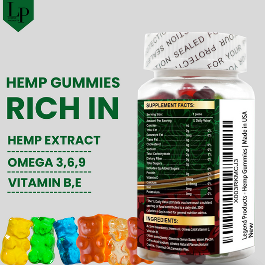 High Potency Hemp Gummies (60 Gummies)