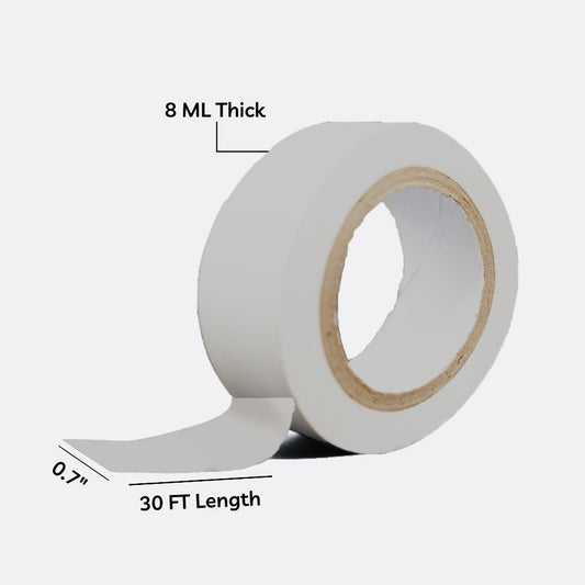 White Electrical Tape | Professional for Insulating Wires | Waterproof PVC Insulation Tape (Copy)
